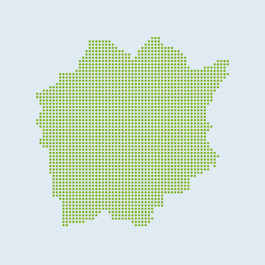岡山県の地図